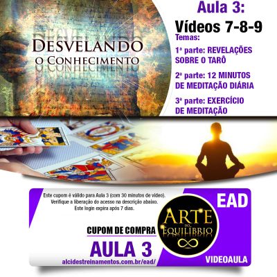 Cupom de Compra Vídeo-Aula: Desvelando o Conhecimento - AULA 3