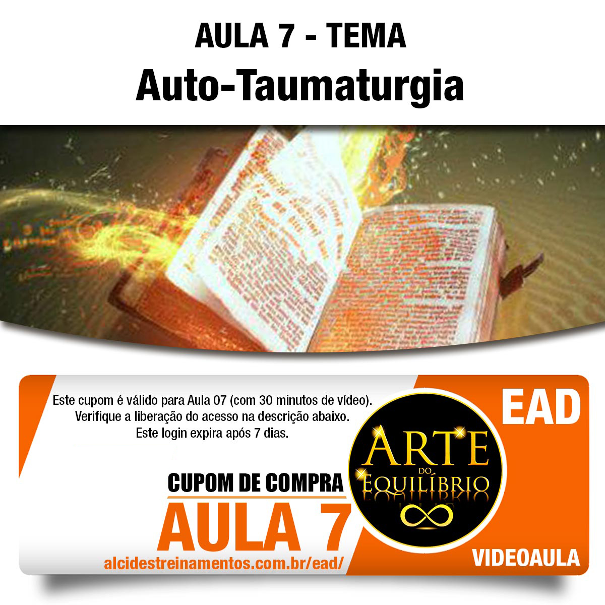 Cupom de Compra Vídeo-Aula: Arte do Equilíbrio - AULA 7