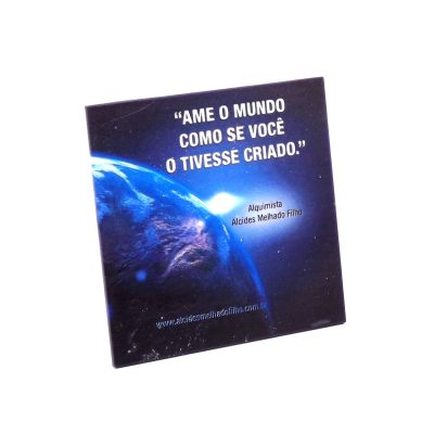 Porta-Copo com Imã Ame o Mundo