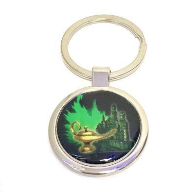 Chaveiro Metalizado Chama Verde-Limão