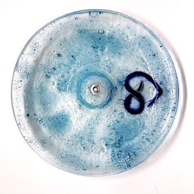 Incensário Coração - Azul Claro