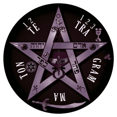 Adesivo Tetragrammaton Preto e Branco