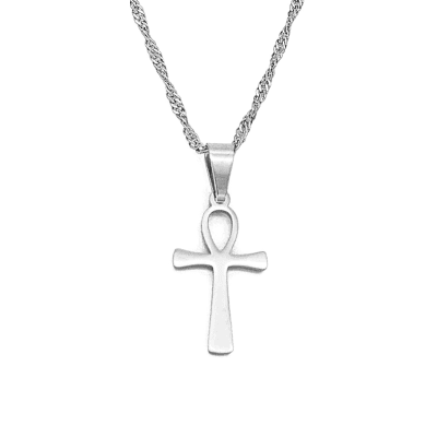 Colar Ansata (Cor Prata)