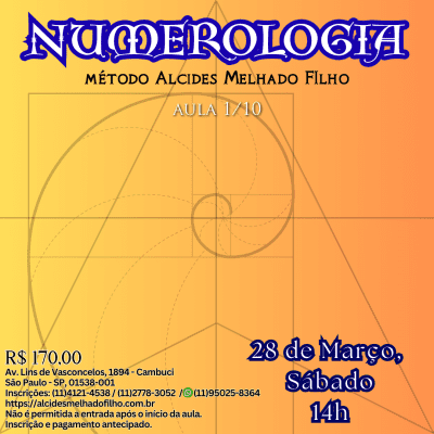 Numerologia - Aula 1/10 - (Março)