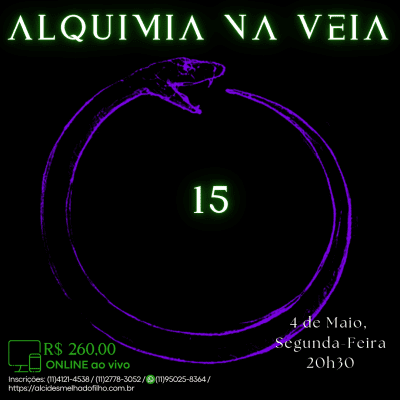 Curso Online e ao Vivo: Alquimia na Veia 15 (Maio)