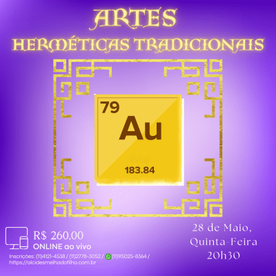 Curso Online e ao Vivo: Artes Herméticas Tradicionais (Maio)