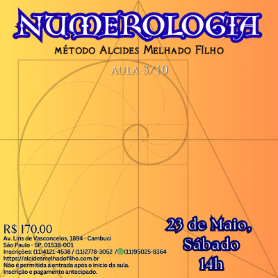 Numerologia - Aula 3/10 - (Maio)