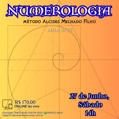Curso Online e ao Vivo: Numerologia - Aula 4 (Junho)