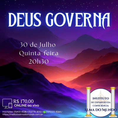 Curso Online e ao Vivo: Deus Governa (Julho)
