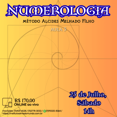 Curso Online e ao Vivo: Numerologia - Aula 5 (Julho)